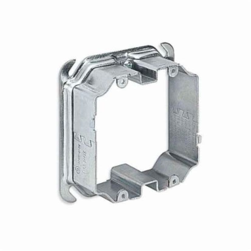 Thomas & Betts Steel City® 52CADJ2 Adjustable Mud Ring, 4 in L x 4 in W x 2-1/8 in D, Steel, 1/2 to 1-1/2 in Raised